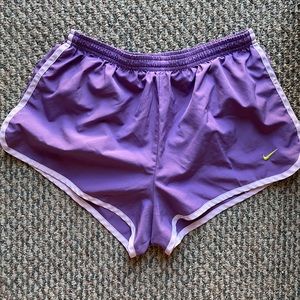 PURPLE NIKE RUNNING SHORTS 💜